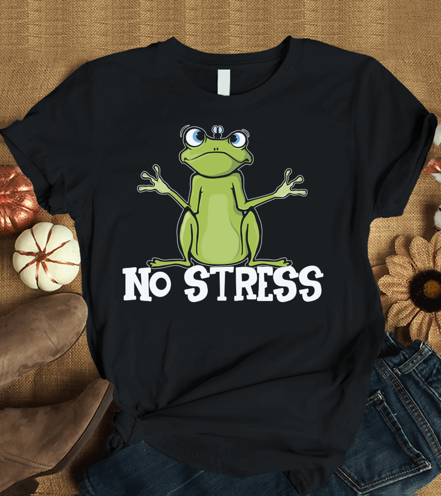 No Stress Frog Relaxation T-Shirt