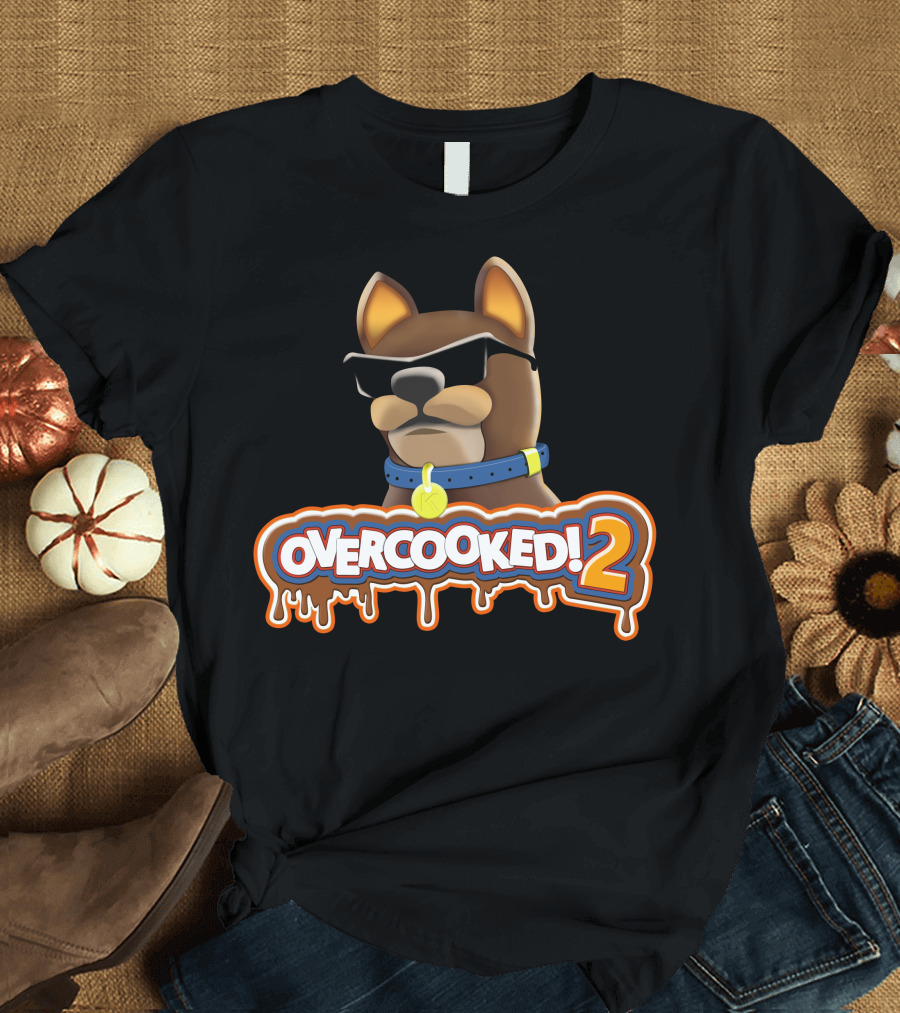 Overcooked 2 Cool Dog with Sunglasses T-Shirt