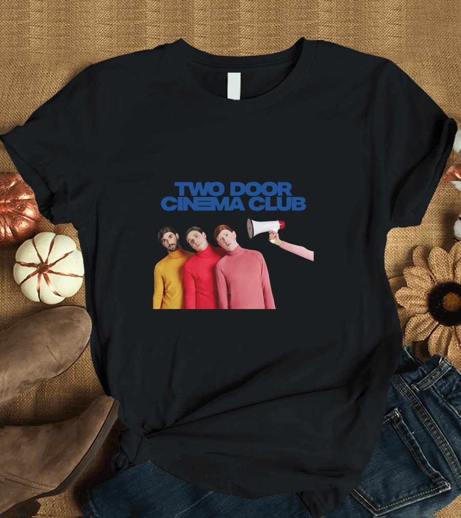 Two Door Cinema Club Band Members with Megaphone Prop T-Shirt
