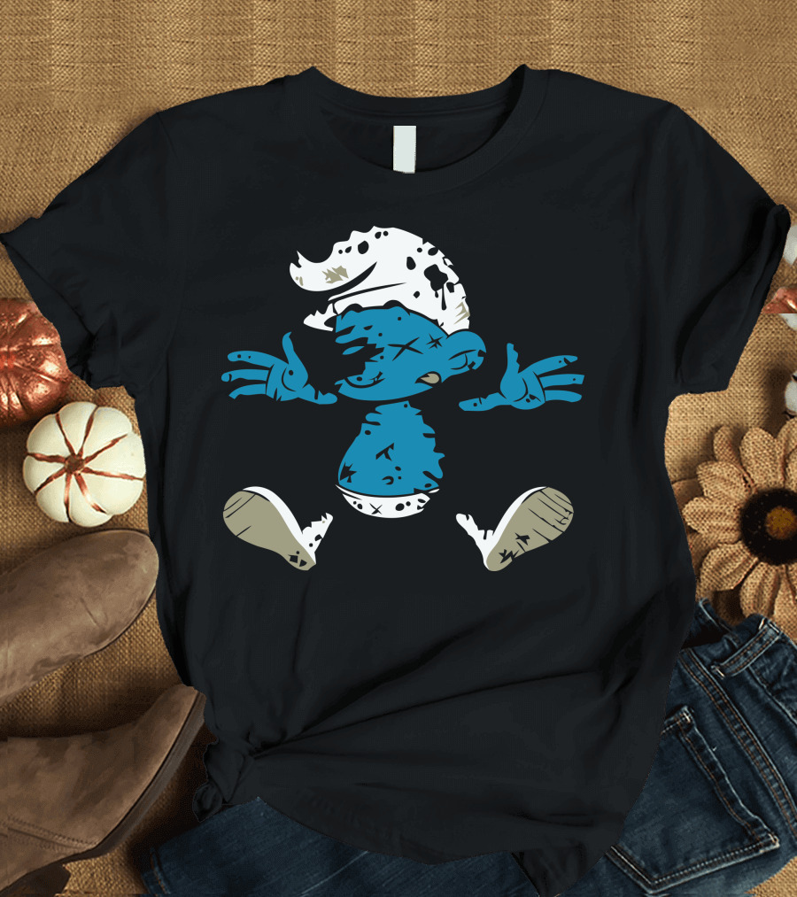 Unexpected Visitor Zombie Smurf Mashup T-Shirt