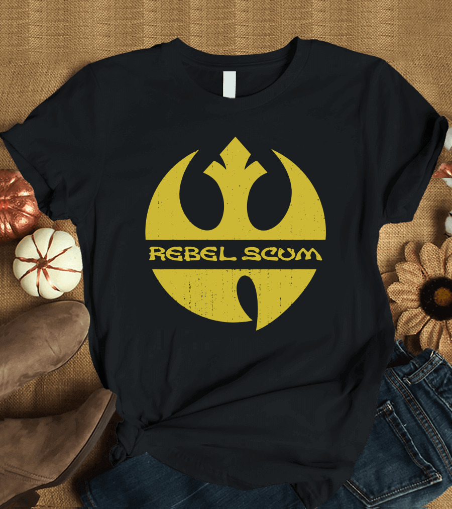 Star Wars Rebel Scum Yellow Distressed Alliance T-Shirt