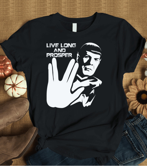 T-Shirt: Live Long And Prosper Vulcan Salute T-Shirt Live Long And Prosper Vulcan Salute T-Shirt