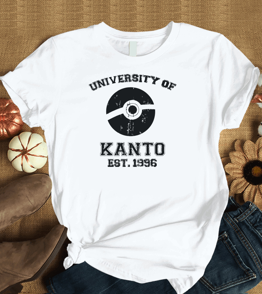University of Kanto Est. 1996 Pokéball T-Shirt