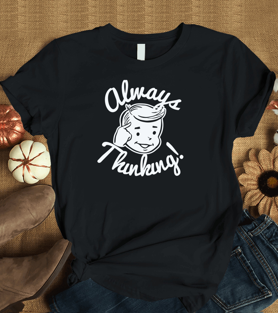 Always Thinking Retro Character T-Shirt