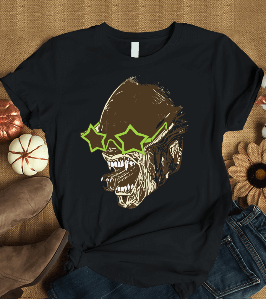 Celebrimorph Alien Star Sunglasses T-Shirt