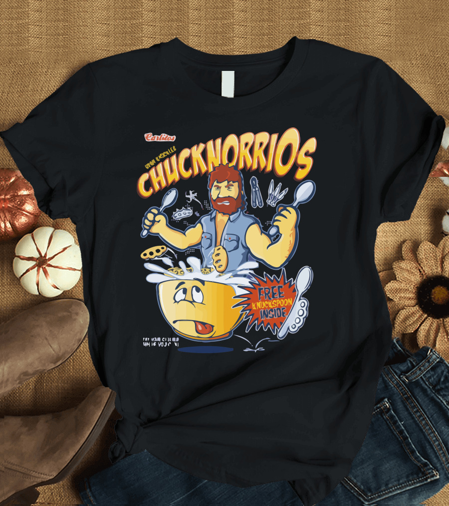Carlio's Bowl Merciless Chucknorrios Free Knockspoon Inside T-Shirt