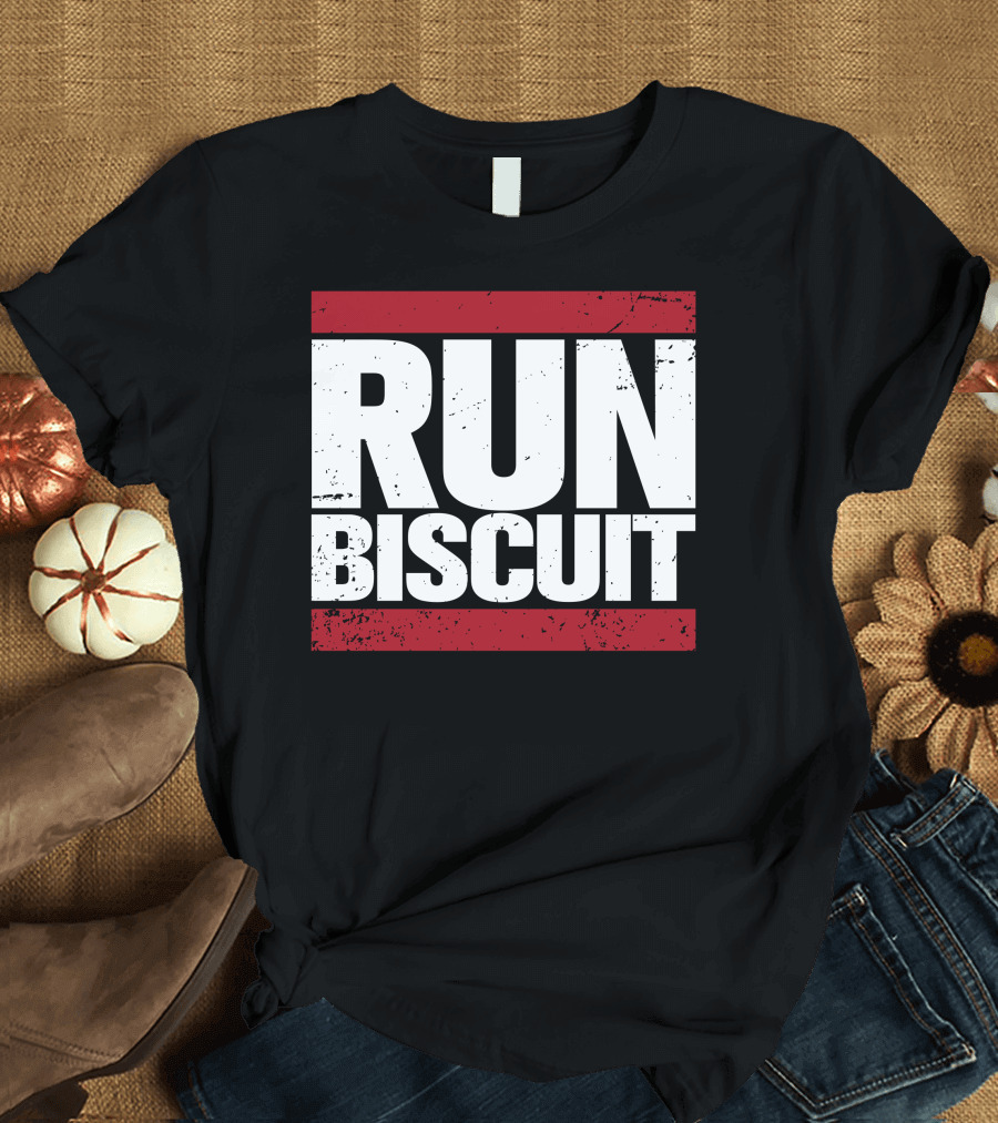 Run Biscuit Bold Distressed T-Shirt