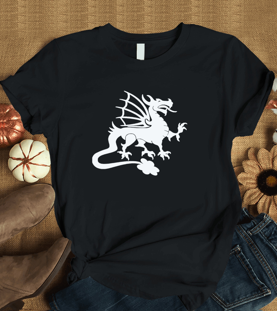 Irish Sun Dragon Shamrock Emblem T-Shirt