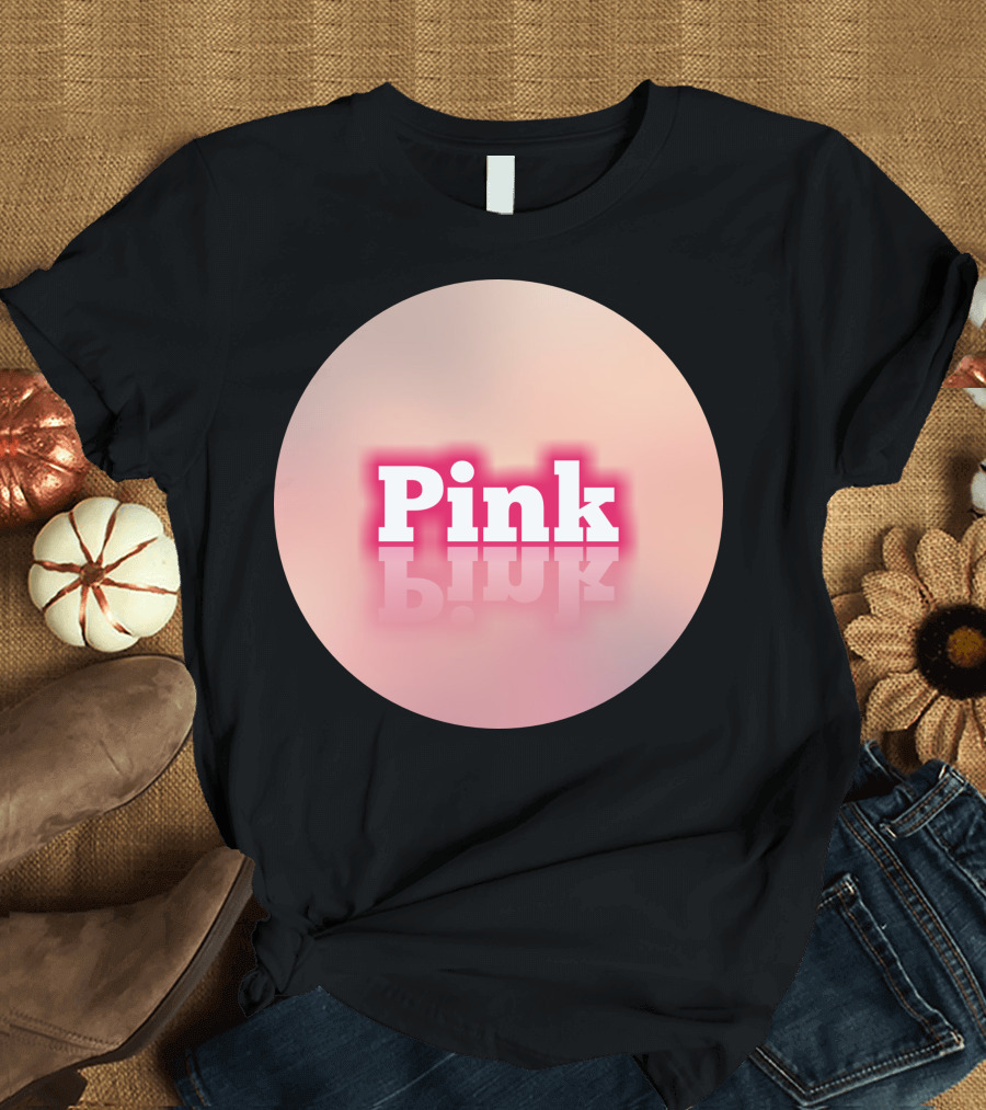 Pink Iconic Bubblegum Reflection T-Shirt