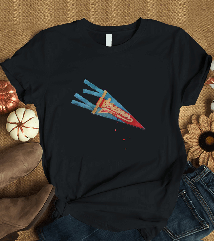 Screamer Third Eye Blind Red and Blue Pennant T-Shirt