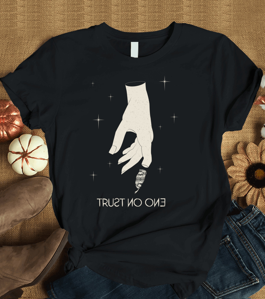Trust No One Hand and Snake with Stars T-Shirt