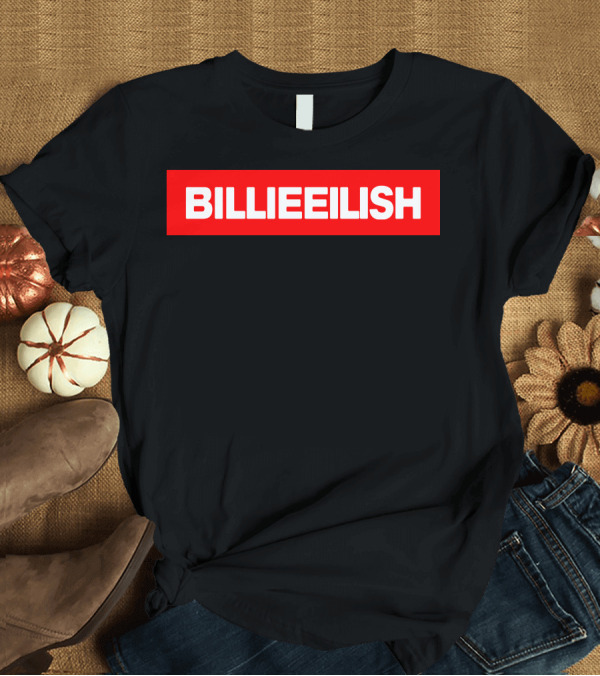 T-Shirt: BILLIE EILISH Bold Red Box T-Shirt BILLIE EILISH Bold Red Box T-Shirt