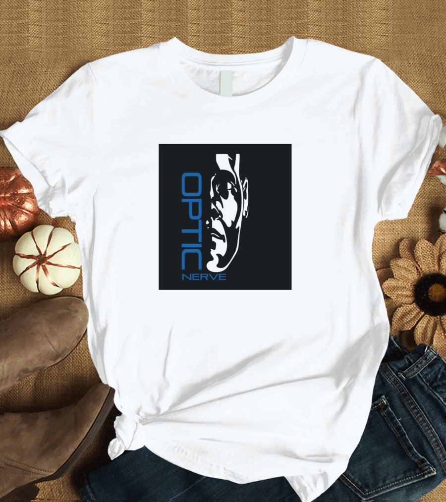 OPTIC NERVE Black and White Face T-Shirt