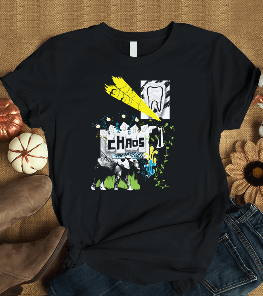 Chaos Teeth Laser Elephant Man T-Shirt