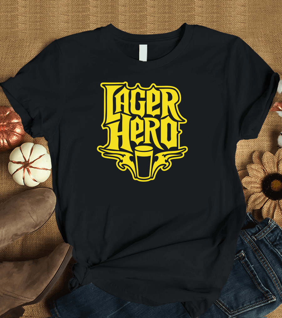 Lager Hero Beer Glass Iconic T-Shirt