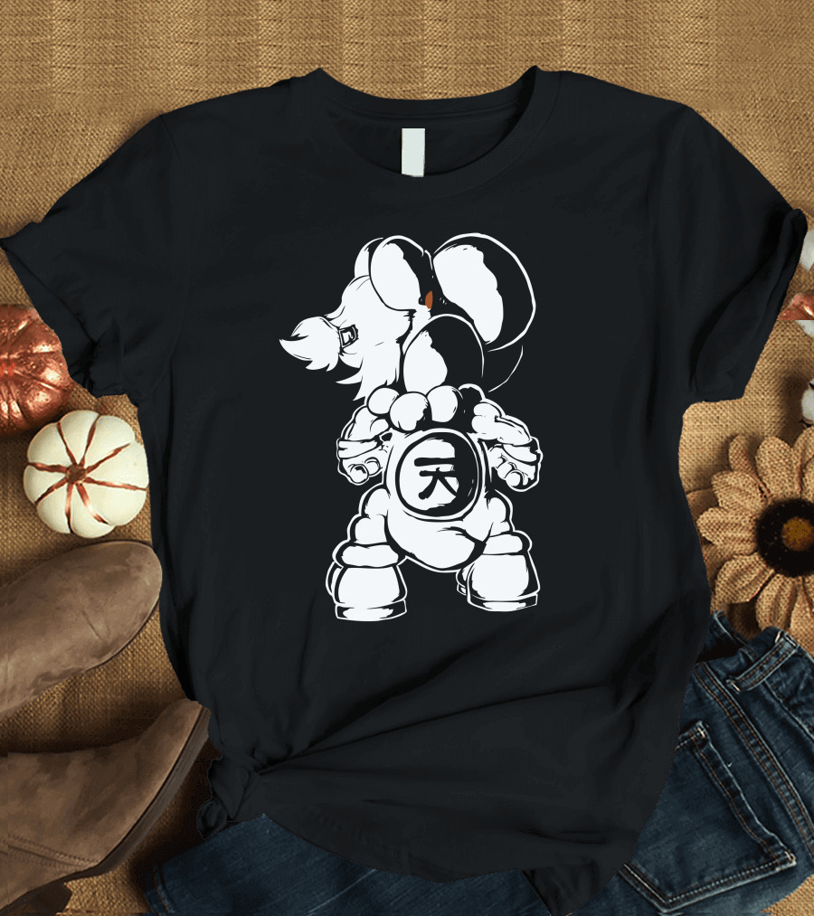Raging Demon Yoshi Kanji Symbol T-Shirt