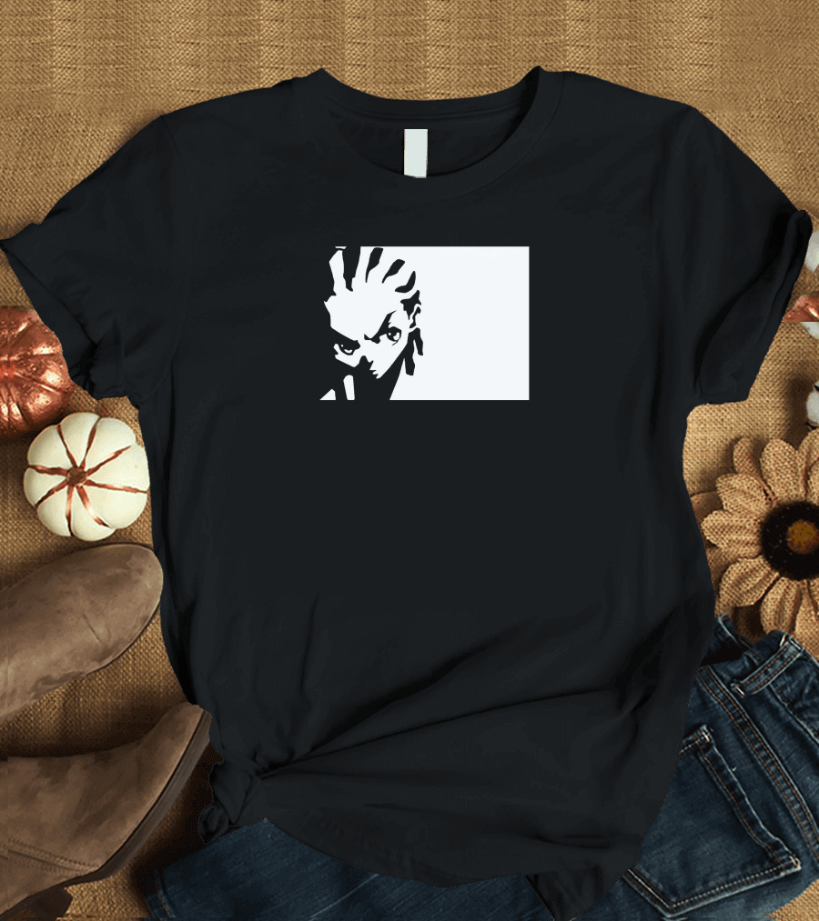 The Boondocks Cartoon Huey Freeman Monochrome T-Shirt