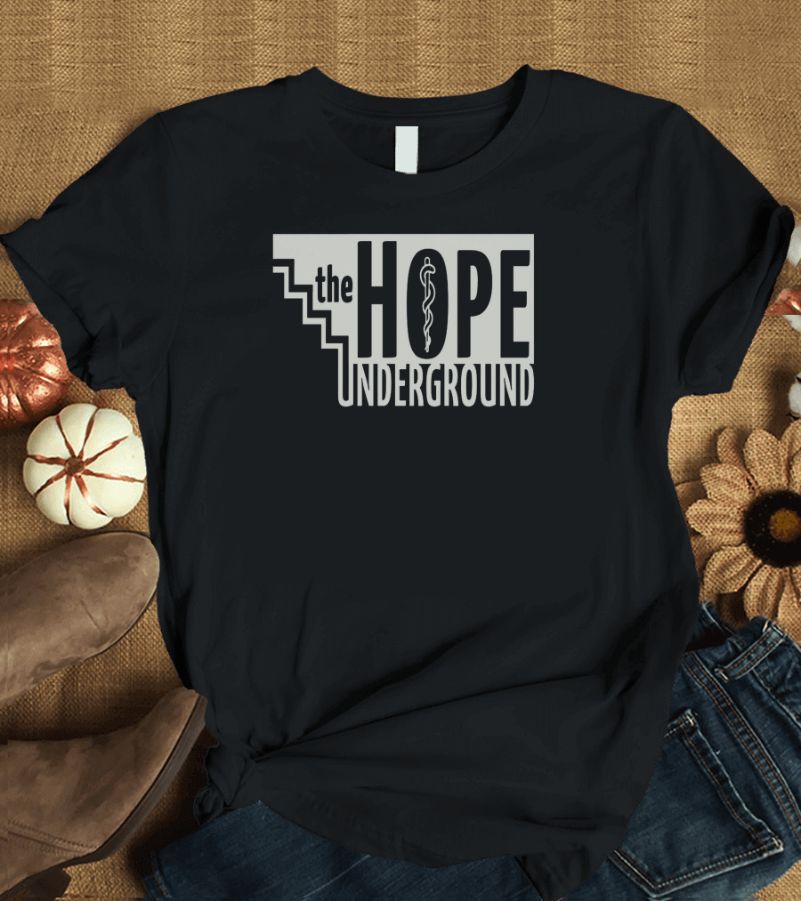 The Hope Underground Caduceus Symbol Staircase T-Shirt