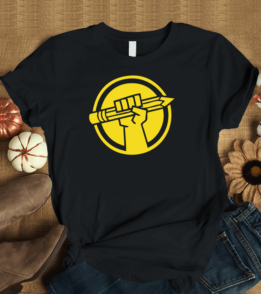 The Revolution Will Not Be Digitized Fist Holding Pencil T-Shirt