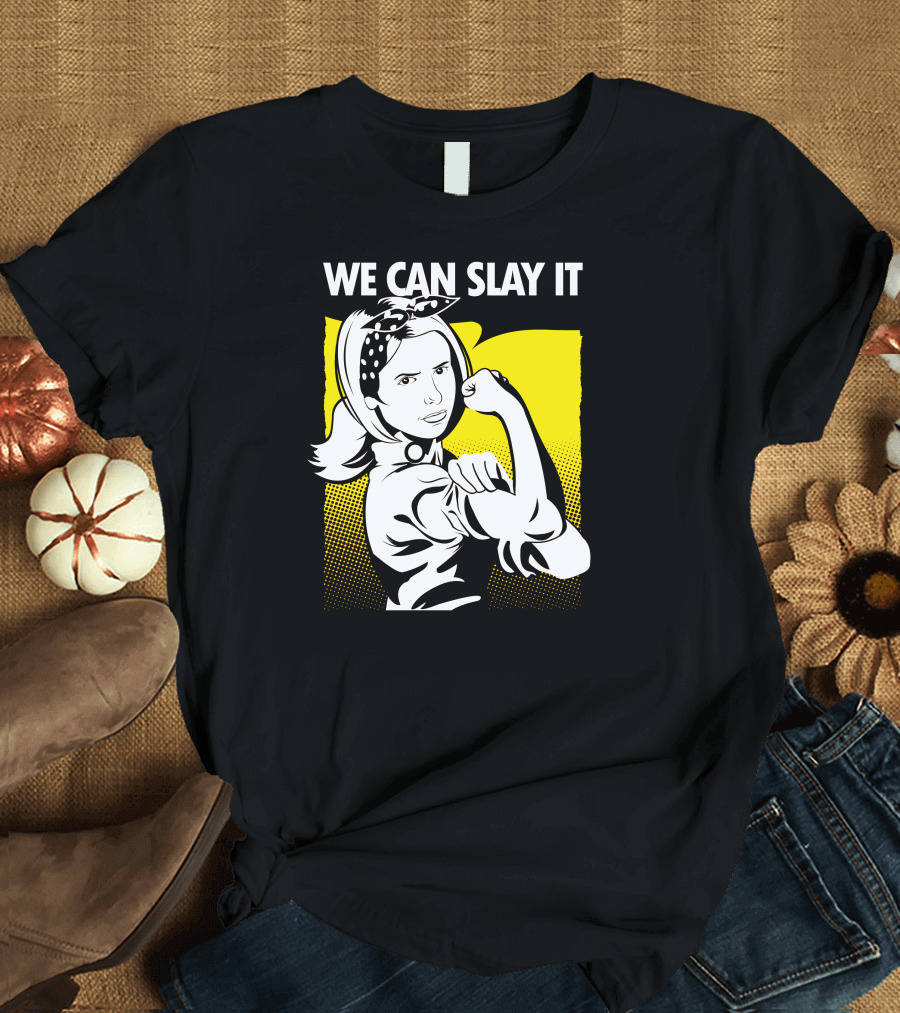 WE CAN SLAY IT Retro Empowerment Comic T-Shirt