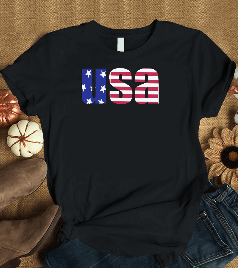 USA Stars and Stripes American Freedom Flag T-Shirt