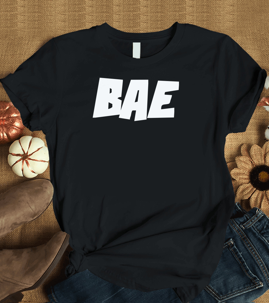 BAE Bold White Lettering T-Shirt