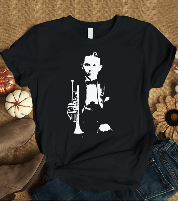 T-Shirt: Bix Beiderbecke Jazz Trumpeter Iconic T-Shirt Bix Beiderbecke Jazz Trumpeter Iconic T-Shirt