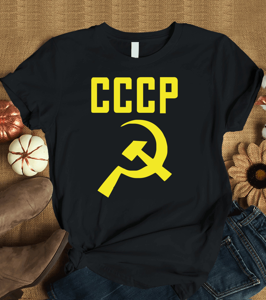 CCCP Hammer Sickle Soviet Union Communist Communism Russia Red Star Iconic T-Shirt