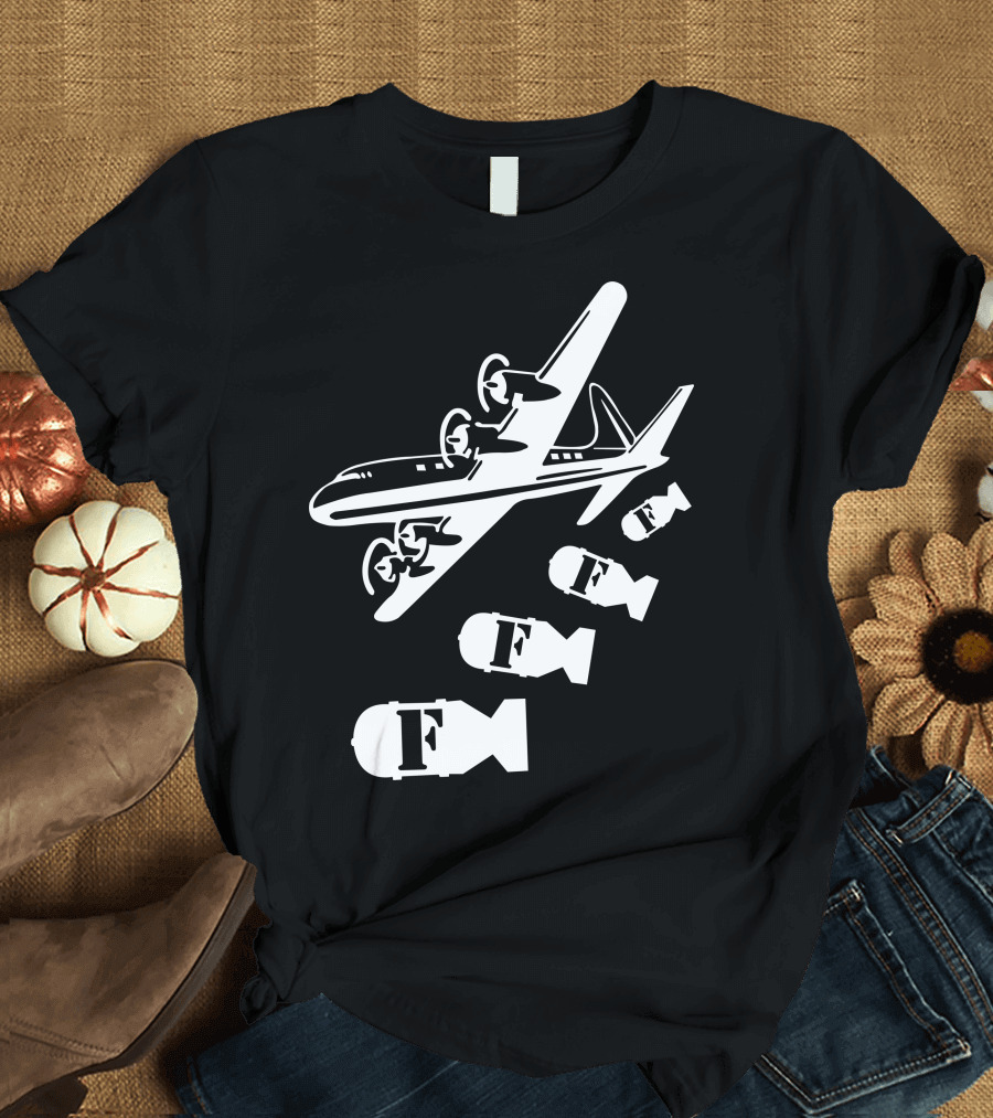 Dropping F Bombs Airplane T-Shirt