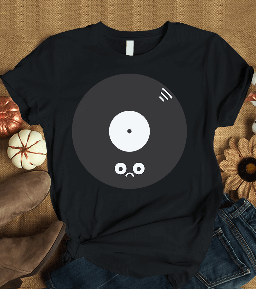 I Miss You For The Record Vinyl Face T-Shirt