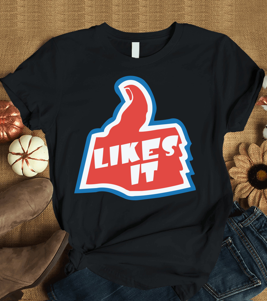 Thumbs Up 'Likes It' Bold Pop Culture Reference T-Shirt