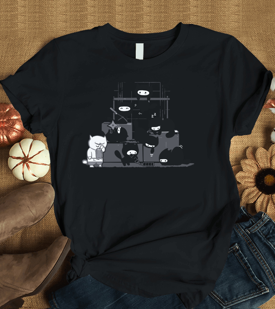 Much You Have To Learn Cat Ninjas Playing Instruments T-Shirt