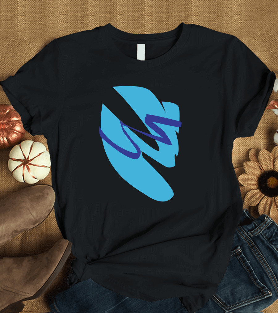 Solo Jazz Abstract Blue Cup Design Retro 90s T-Shirt