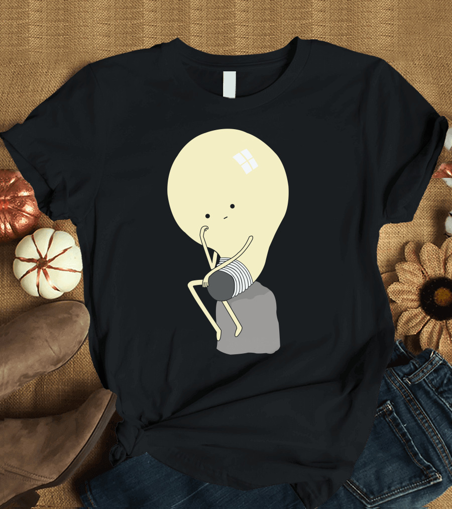 Thinker Light Bulb Creativity Concept T-Shirt