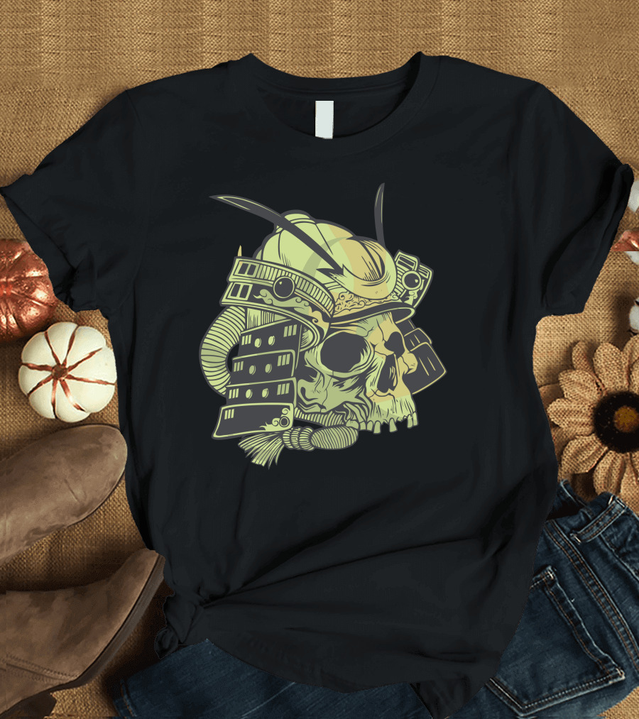 Dark Samurai Skull Warrior Armor T-Shirt