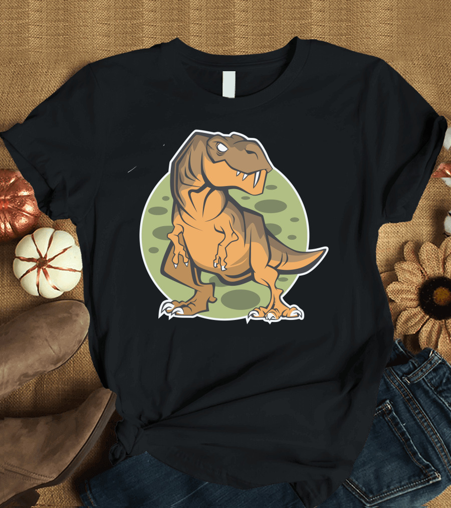 Dinosaur Cartoon T-Rex Roaring Iconic T-Shirt