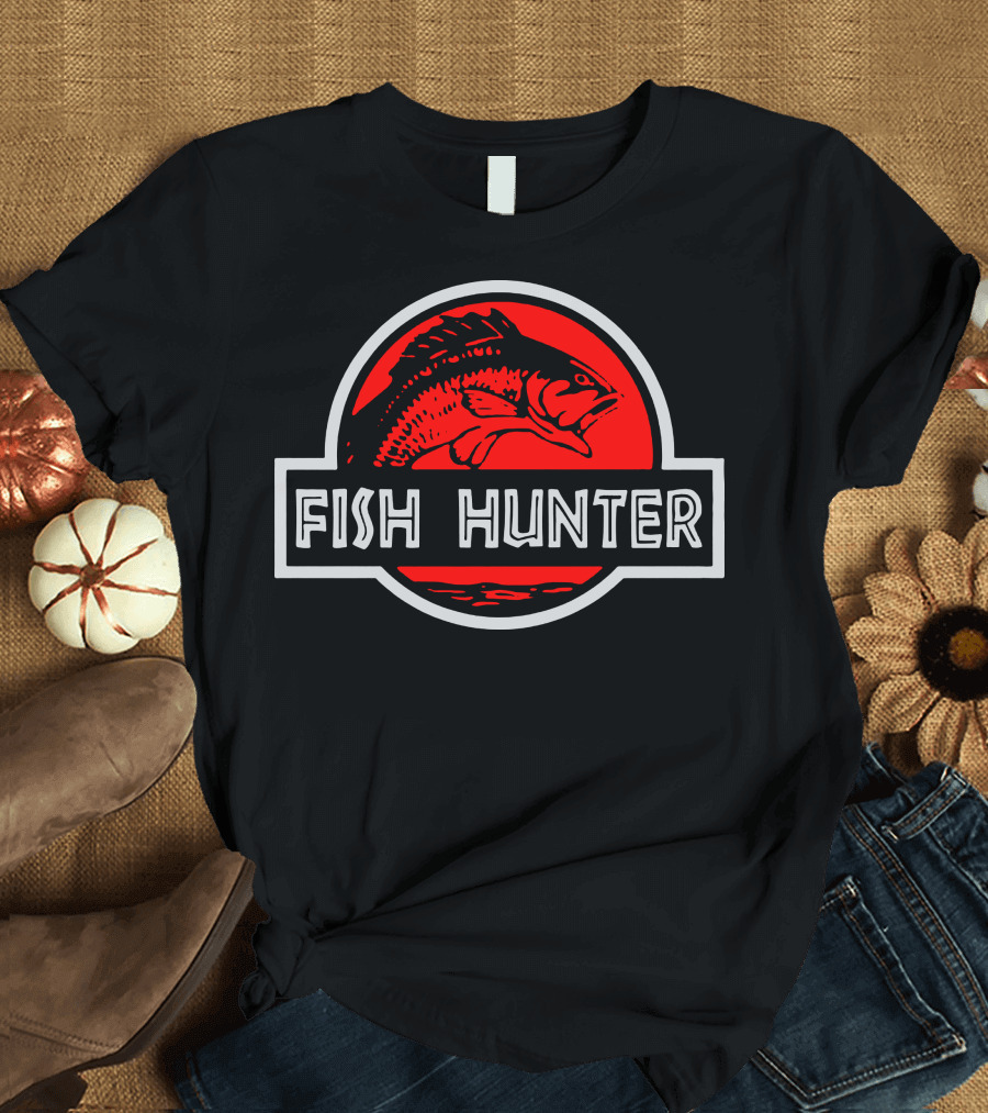 Fish Hunter Jurassic Fish Park T-Shirt