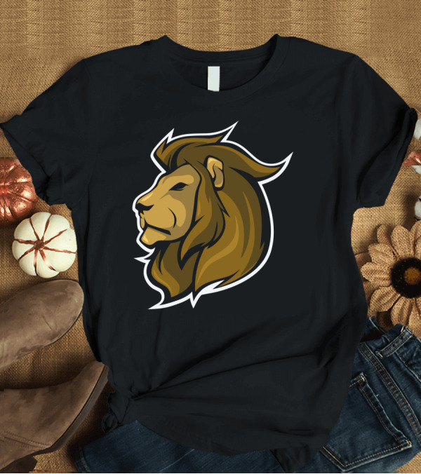 T-Shirt: Lion Head Graphic Icon Face Profile T-Shirt Lion Head Graphic Icon Face Profile T-Shirt