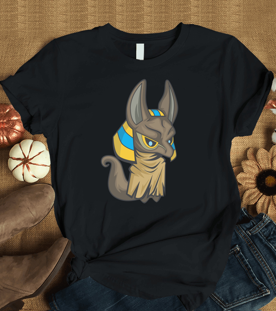 Litle Anubis Egyptian God Iconic Headpiece T-Shirt