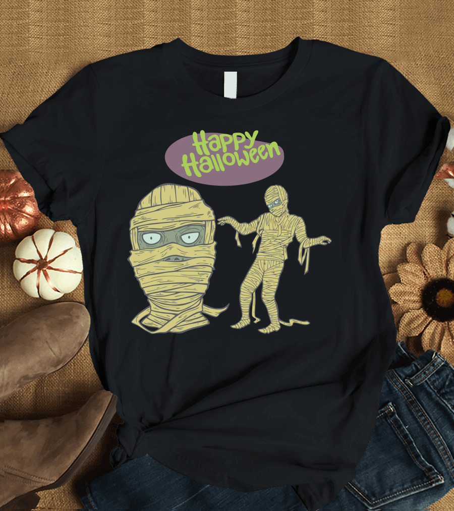 Happy Halloween Mummy Pack T-Shirt