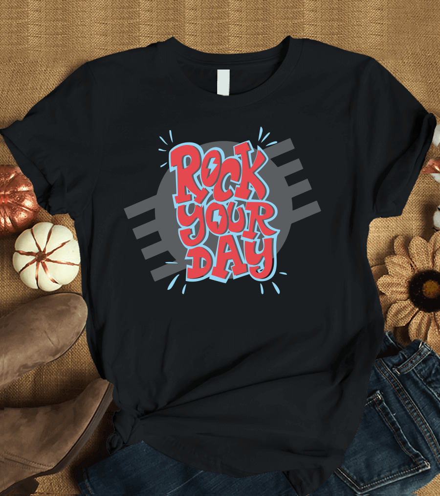 Rock Your Day Electric Style Burst T-Shirt