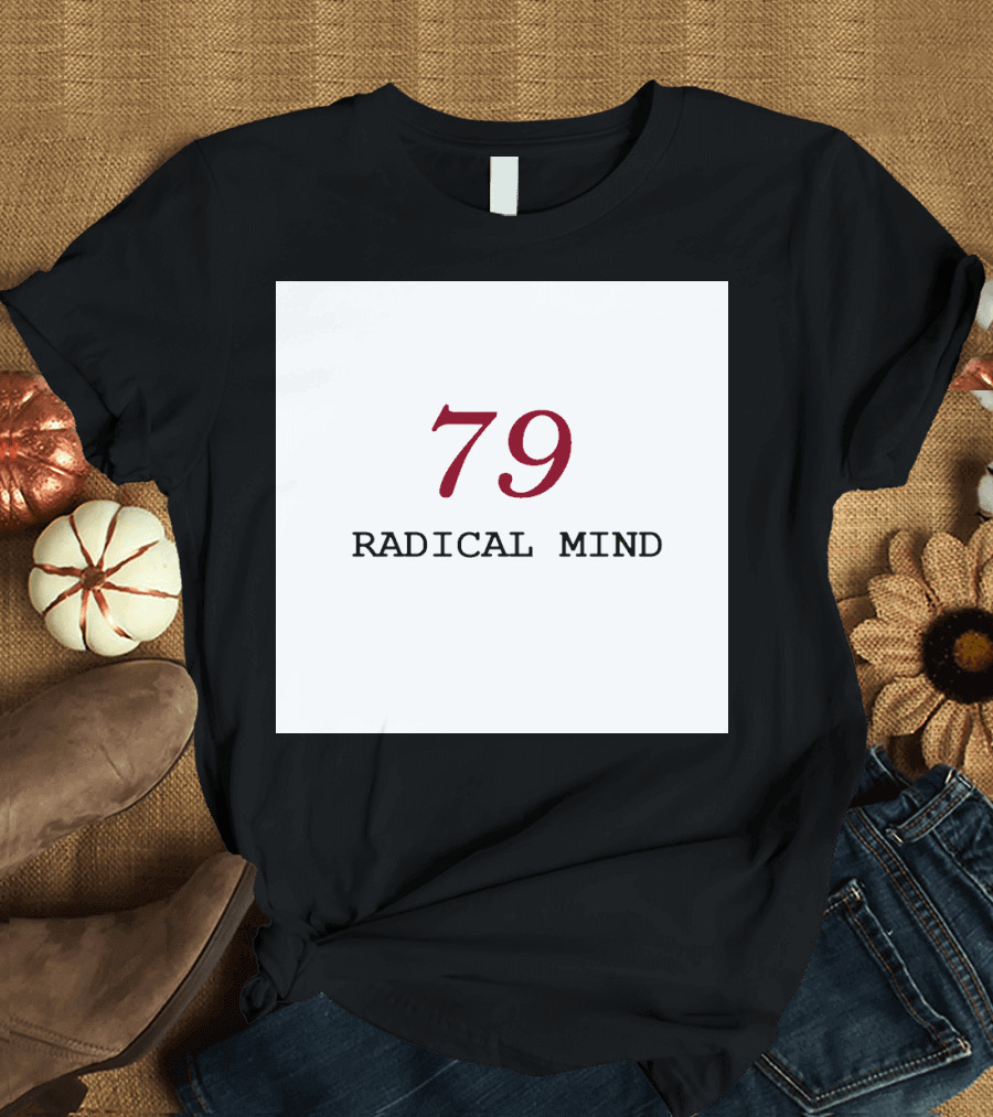 79 Radical Mind White Graphic Fashion T-Shirt