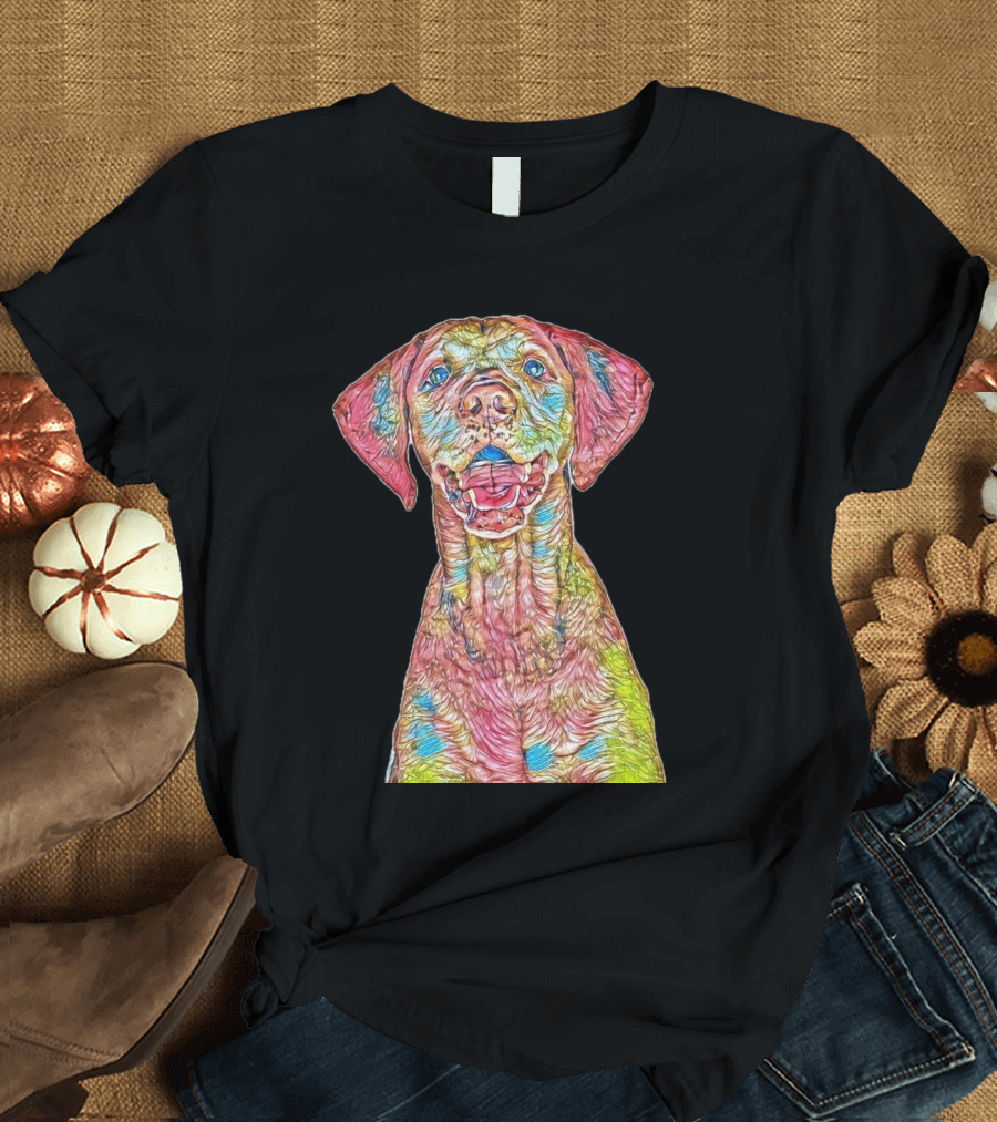 A Close Colorful Dog T-Shirt