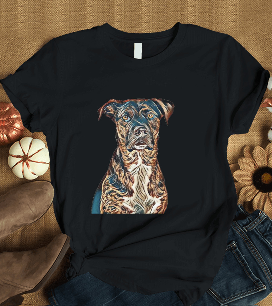 A Closeup Photo Of A Large Dog with Intense Gaze T-Shirt