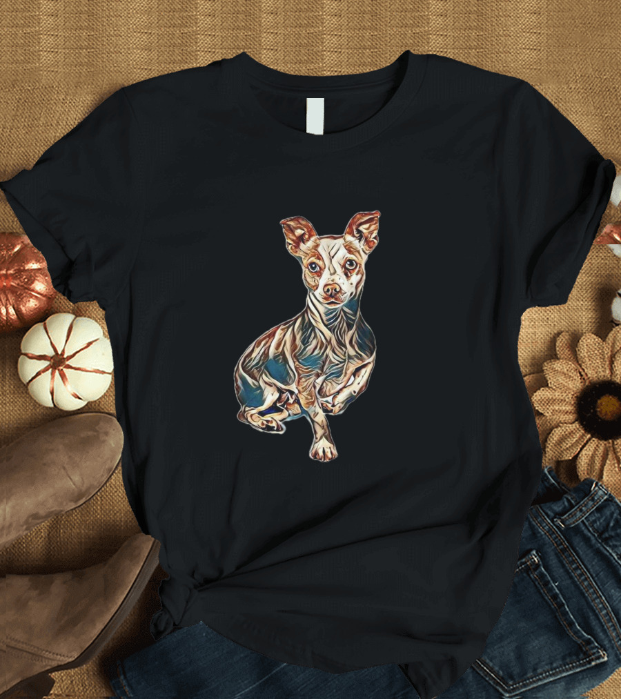 A Cute Chihuahua Mix Dog Sitting T-Shirt