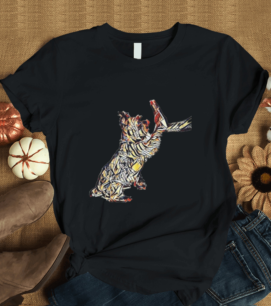 A Friendly Yorkshire Terrier Abstract T-Shirt