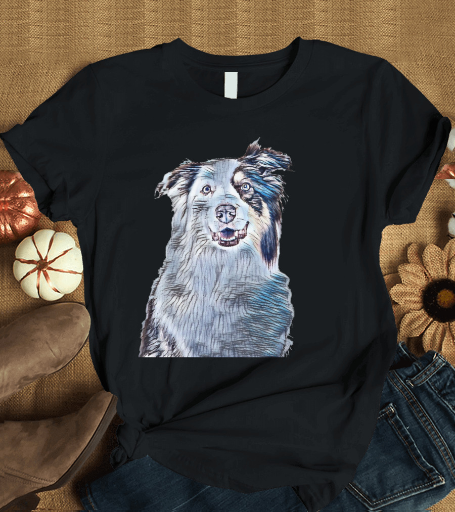 A Head Shot Of A Beautiful Dog Sketch T-Shirt