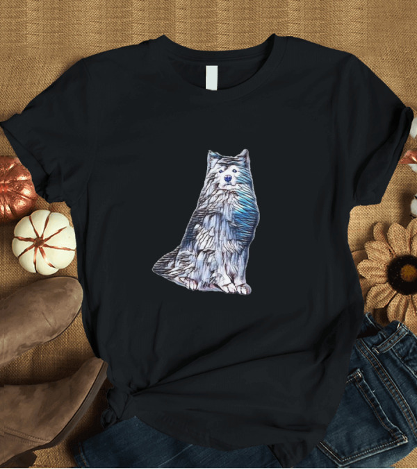 T-Shirt: Majestic Samoyed Canine T-Shirt Majestic Samoyed Canine T-Shirt