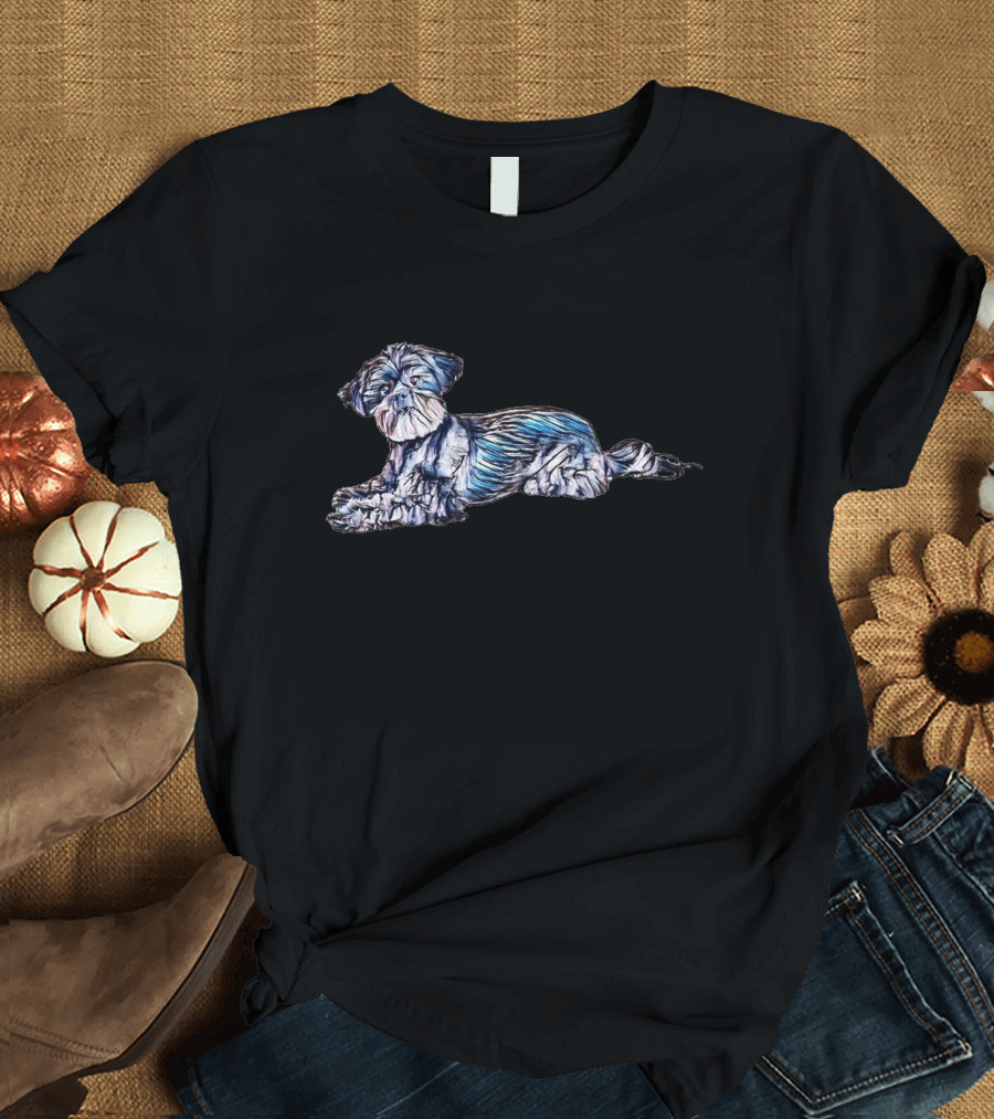 An Attentive Mixed Breed Small Dog T-Shirt