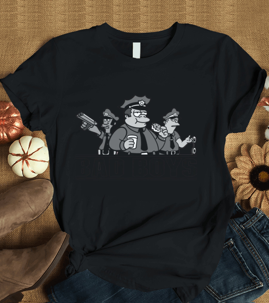Bad Boys Simpsons Police T-Shirt